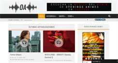 Desktop Screenshot of openingsanimes.com